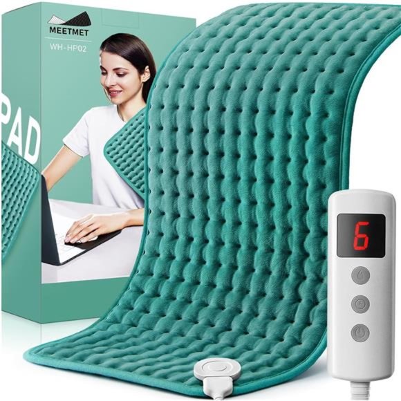 Electric Heating Pads for Back Neck Shoulder Pain Relief, Gifts for Women, Men - Picture 1 of 7
